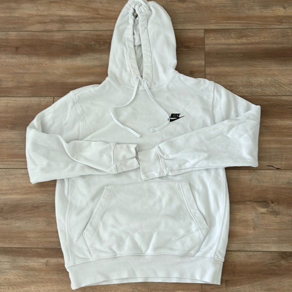 White Nike sweatshirt